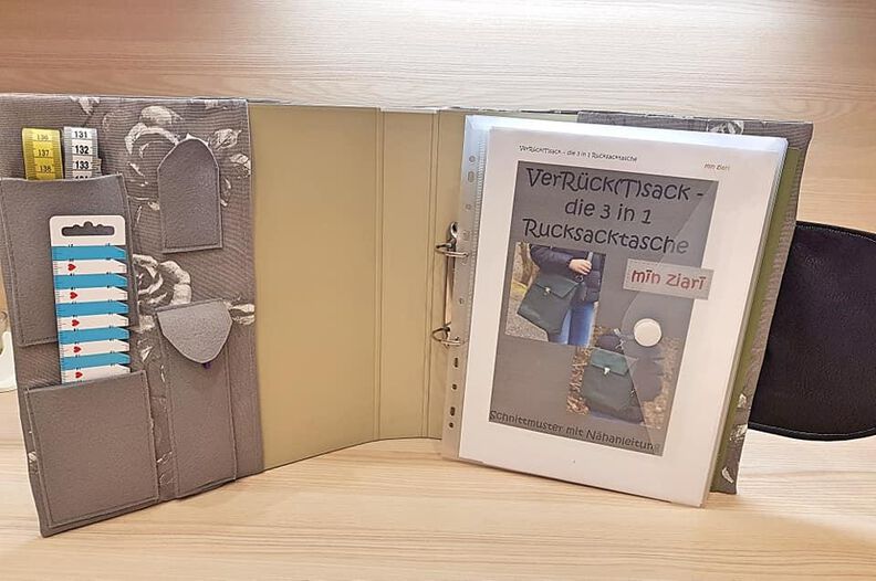 Ordnerhülle Klasse(N)Buch Schnittmuster und Anleitung image number 5