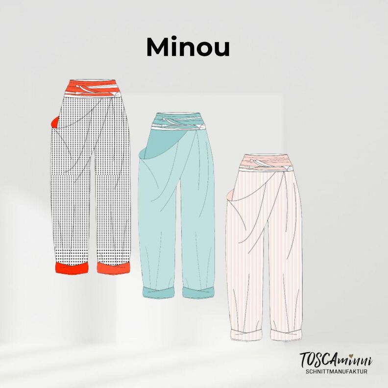 Leinenhose Minou Gr. 34-46 Schnittmuster A4/Großformatdatei image number 8