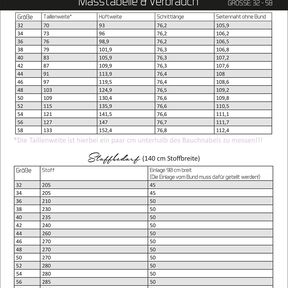ebook Hose Gesa Damen | Größe 32-58 DIN A4 PDF 