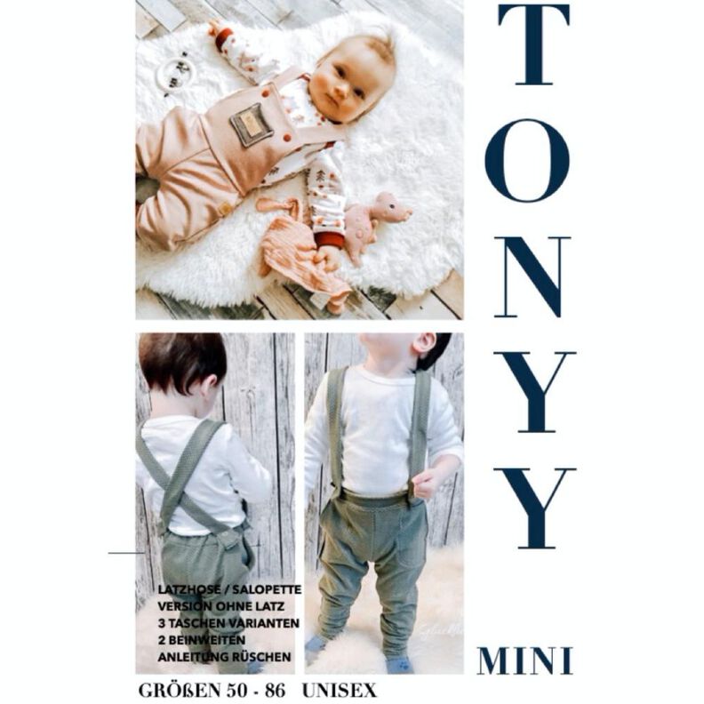 Latzhose Salopette TONYY Mini Größe 50 - 86 unisex image number 2