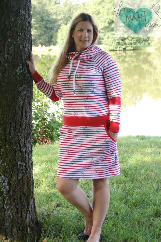 Hoodiekleid/Hoodie JULIETA Gr. 34-52 +Add on, BEAMERDATEI image number 8