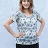 Gloria – Elegantes Jersey Shirt mit Falten, Gr. 34-50, A4+A0 thumbnail number 2