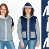 Daria Sweatjacke/Weste mit Knöpfen und Kapuze BU 80-116 thumbnail number 10