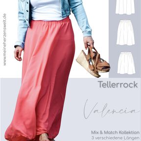 Rock Damen – Schnittmuster Gr. 32-58 – VALENCIA #106