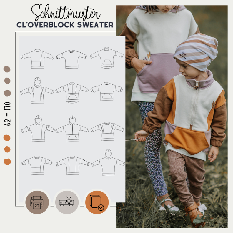 CL*OVERBLOCK SWEATER KOMBI 62-170 image number 1