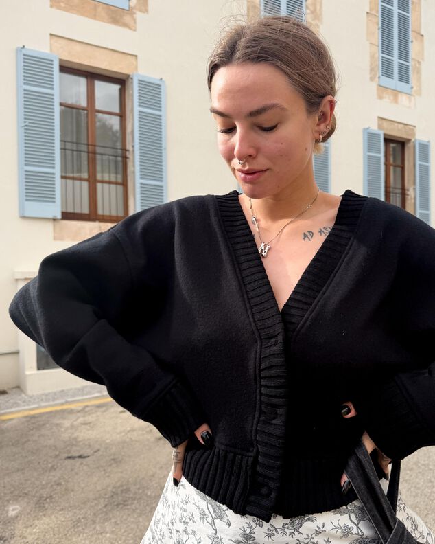 CROP CARDIGAN weite Strickjacke  Schnittmuster Gr. 30-62 image number 3