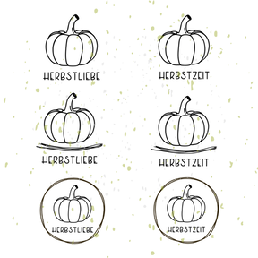 Kürbis Herbstzeit Herbstliebe Plotterdatei Set | DIY Hunger