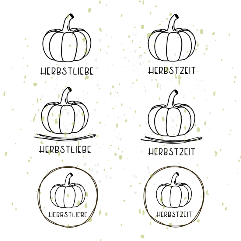 Kürbis Herbstzeit Herbstliebe Plotterdatei Set | DIY Hunger image number 1
