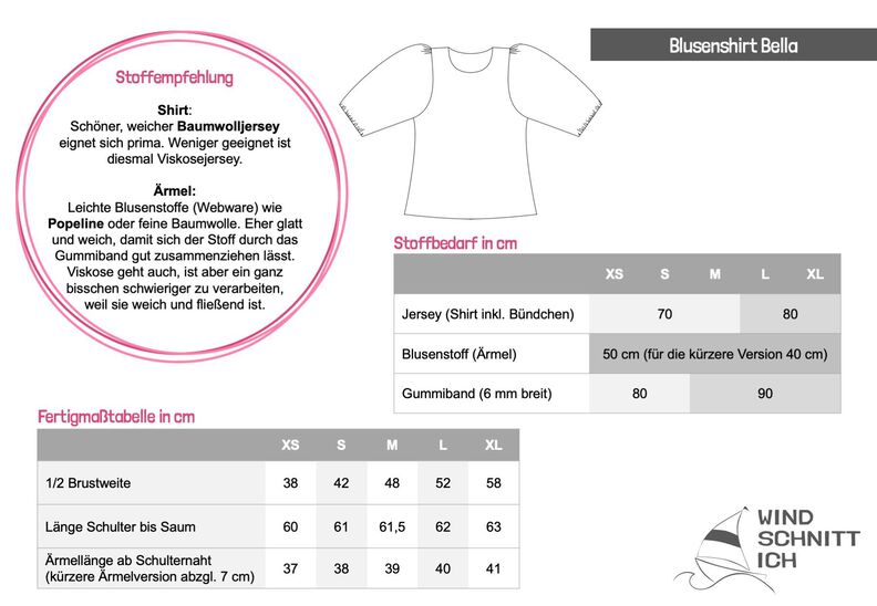 Blusenshirt Bella | T-Shirt | Luftige Ballonärmel image number 7