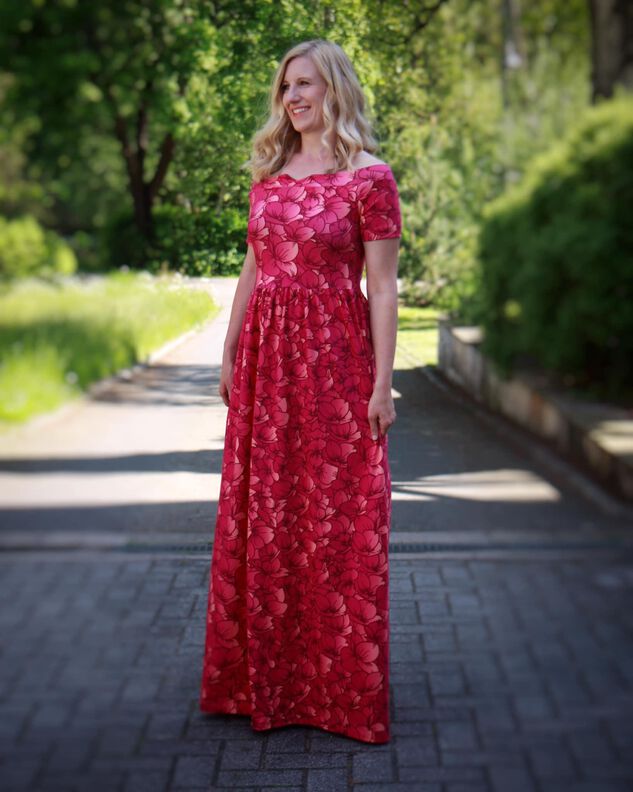 (Maxi)kleid Carmenkleid Kaya Nähanleitung und Schnittmuster  image number 5