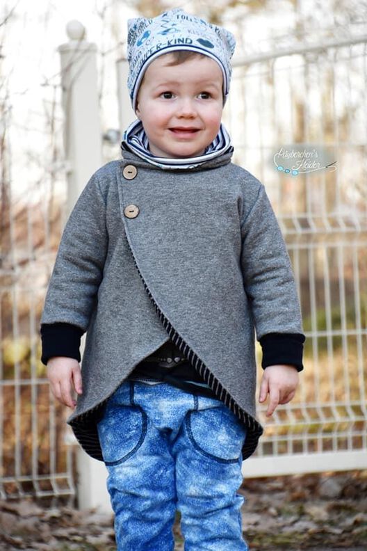 *crossbutton* Cardigan Jacke Übergangsjacke Naehanleitung image number 5