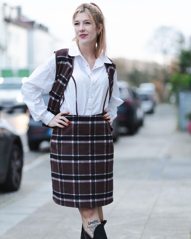 INFINITY SLIP SKIRT fließender Rock Damengr. 30-62 image number 7