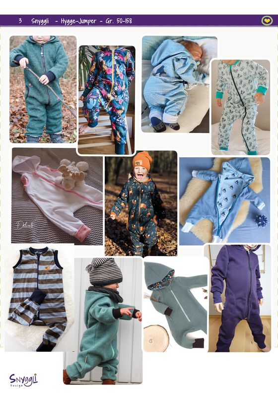 Hygge-Jumper Gr. 50-158, Overall, Jumpsuit, Onesie image number 2