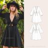 Kleid mit Knotendetail - A4 / A0 - GR. 34-50 thumbnail number 1