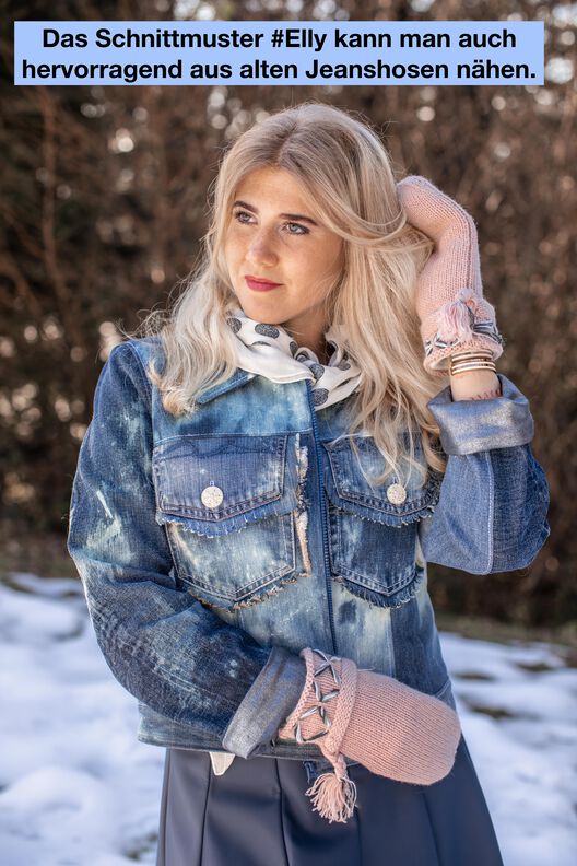 Jeansjacke #Elly Nähanleitung und Schnittmuster  image number 5