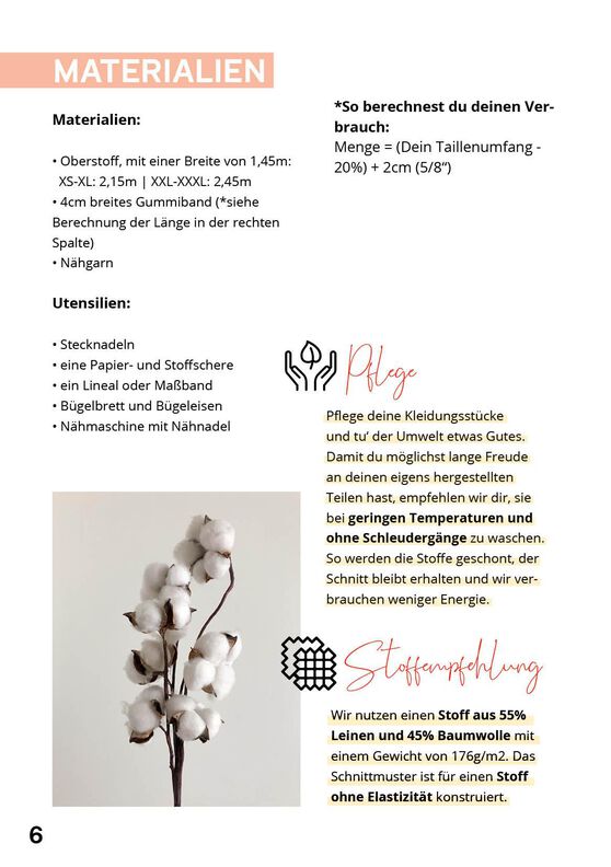 Palazzo Hose Schnittmuster Damen XS-XXXL image number 6