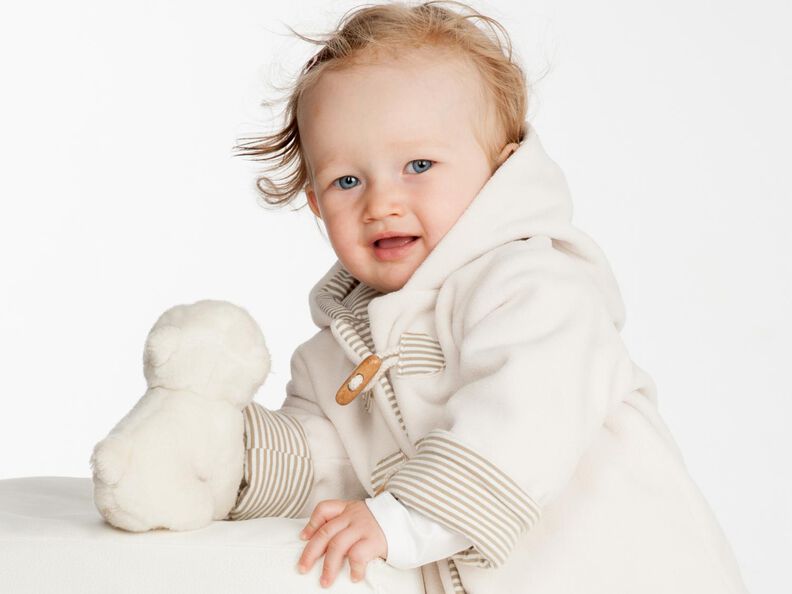 BRIO Baby Jacke mit Kapuze und Bär Applikation image number 3