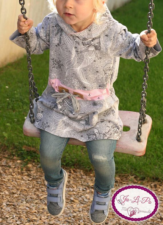 Hoodie Tunika Kleid ZOE 74 - 164 eBook Schnittmuster image number 5