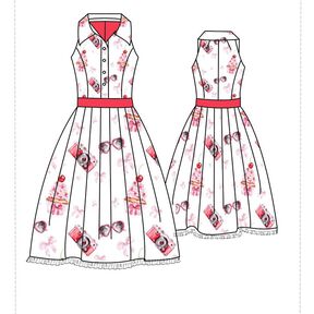 Rockabillykleid Lilou Gr. 34-46 Nähanleitung + Schnitt