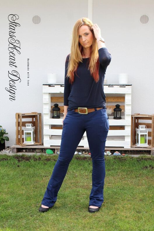 Hose ke Kumu crispy, Bootcut/ weites Bein, Pdf Gr. 32-48 image number 8