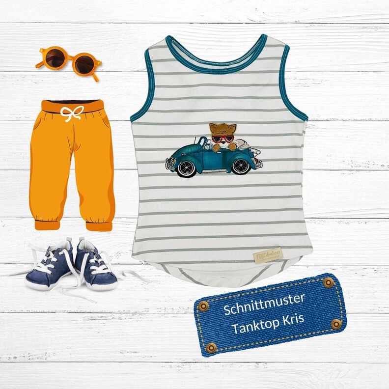 Schnittmuster Tanktop Kris (unisex) Gr. 80-140 image number 3