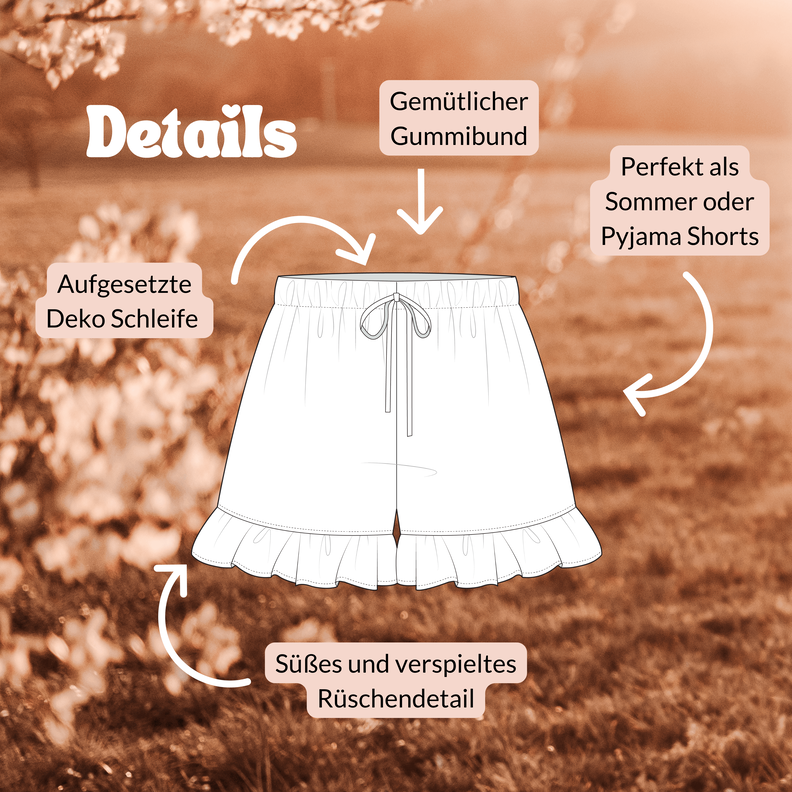 Shorts mit Rüschen | Pyjama Shorts | Boxer Shorts image number 3