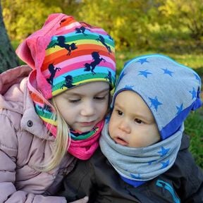 BEANIE & SCHLAUCHSCHAL KOMBI  40-56cm KOPFUMFANG