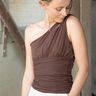 Asymmetrisches One-Shoulder-Sommertop "AURI" mit Raffungen thumbnail number 3