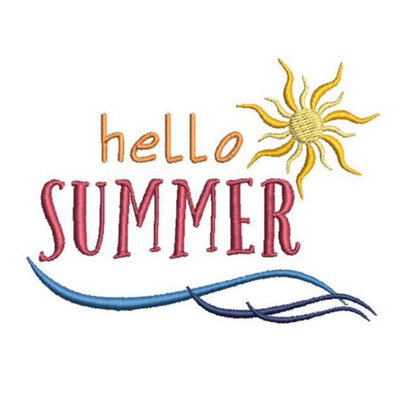 Stickdatei Sommer hello summer image number 1