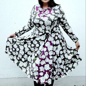  Kleid Valentina mit Godet Gr. 48-56  beamerfähig