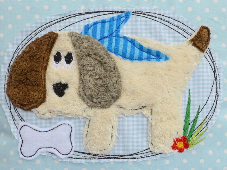 Stickdatei Hund Wacki doodle 13x18cm image number 1