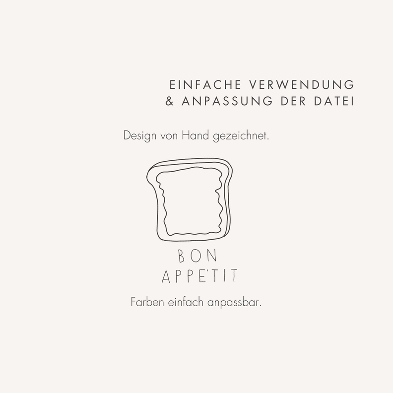 Plotter- und Laserdatei "TOAST" SVG PNG image number 2
