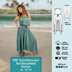 Sommerkleid + Rock, Schnitt m. Ebenen, A4, A0+, Beamer