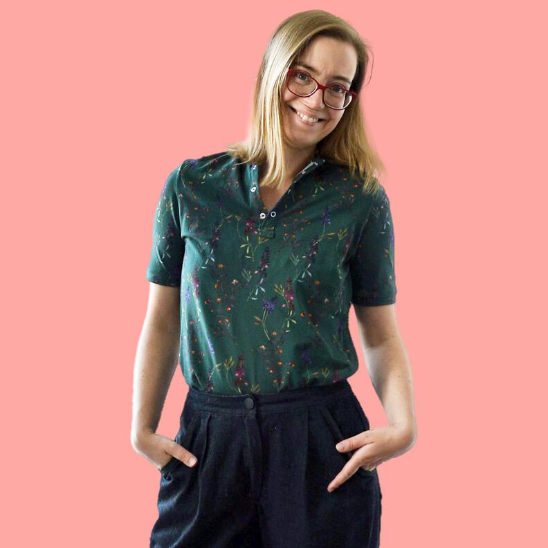 Damen Poloshirt Knopfleiste Shirt NAIK ♥ Gr. XS-XXL image number 9