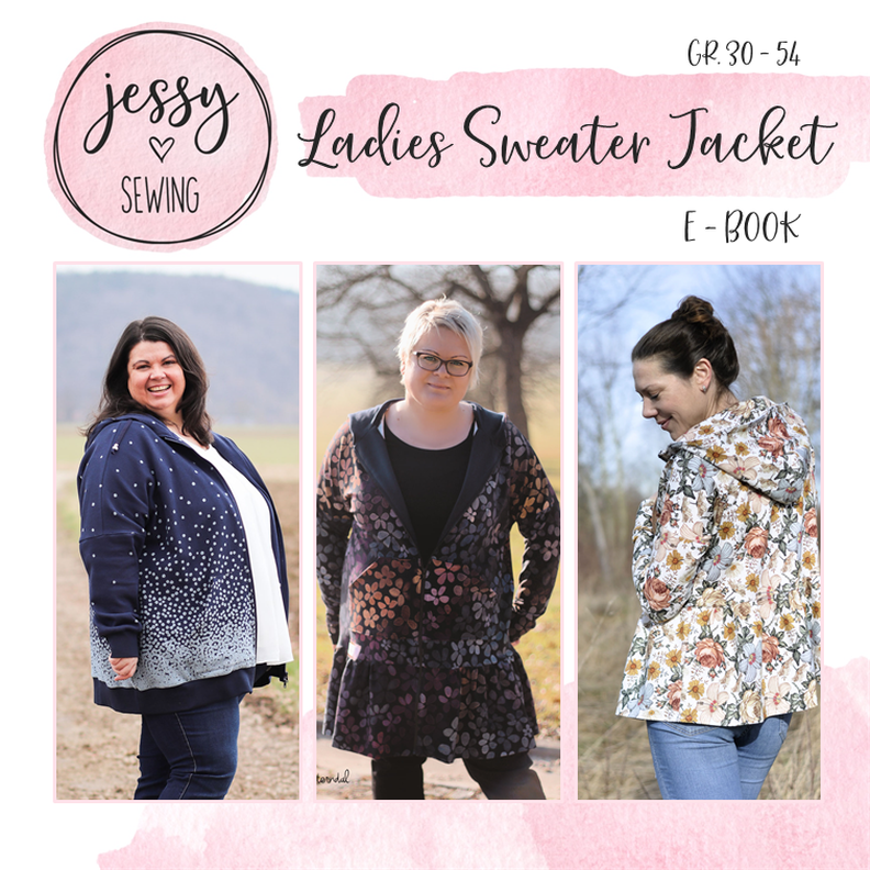 *Ladies Sweater Jacket* Volantjacke, Collegejacke image number 1