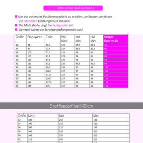 Ebook Blusenkleid Birthe Damen Gr. 32-54 PDF DIN A4 