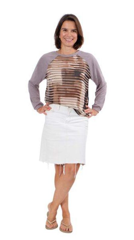 Rüschen / Raglan Shirt "BEATA" Schnitt Gr. 158 - 46 image number 4