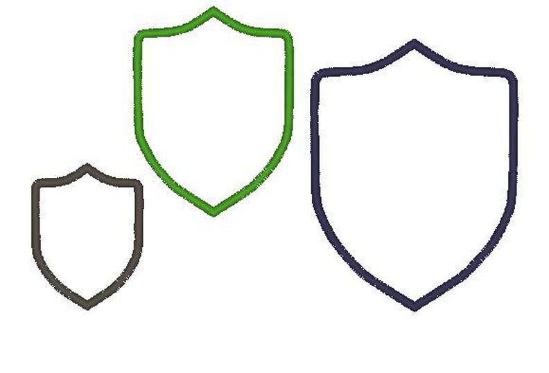Stickdatei einfache Wappen in 5 Größen image number 3