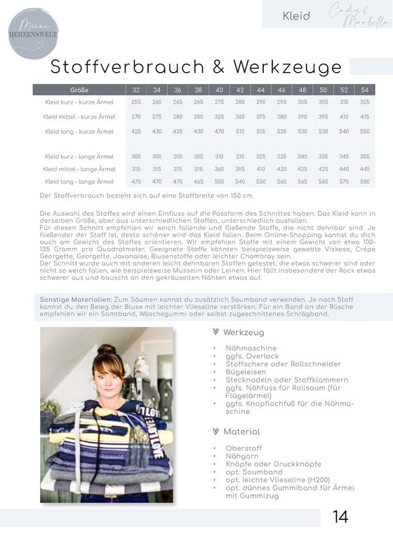 Kleid Damen – eBook Schnittmuster 32-54 – Cadiz & Marbella  image number 5