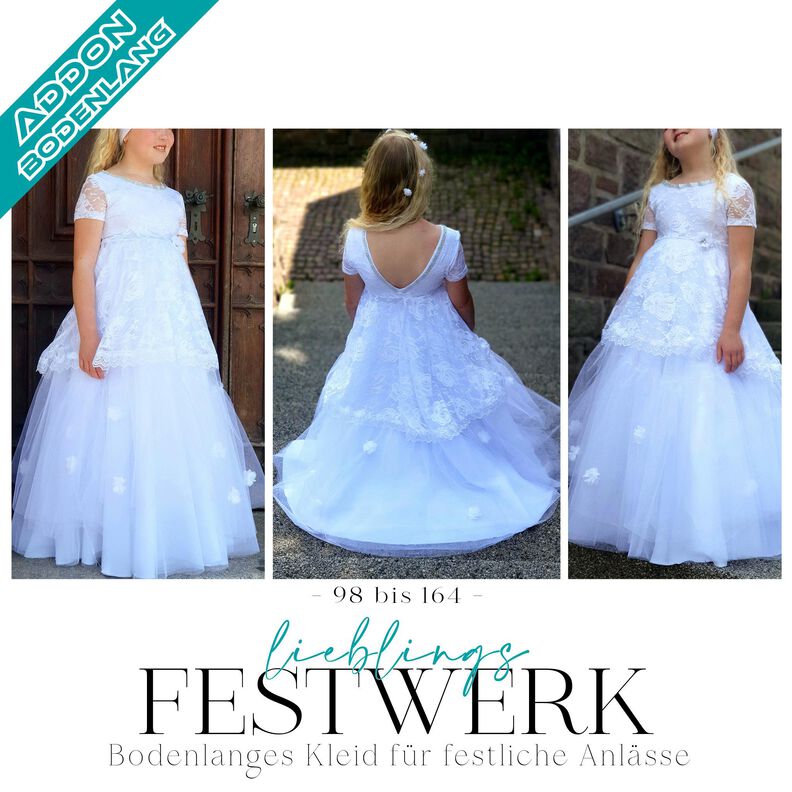 lieblings FestWERK |  98 bis 164 | Festtagskleid | A4 & A0 image number 10