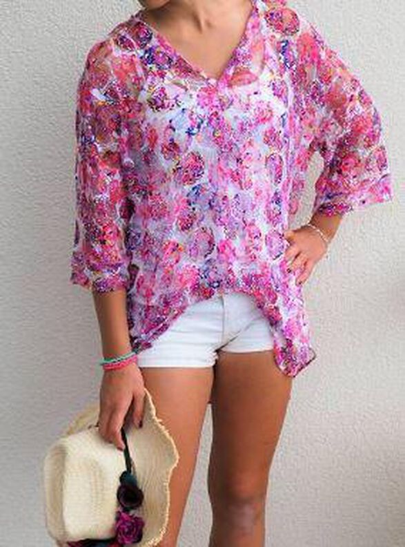 Ebook/Nähanleitung Oversize Bluse MACAYA Damen Gr. 32-58 image number 7