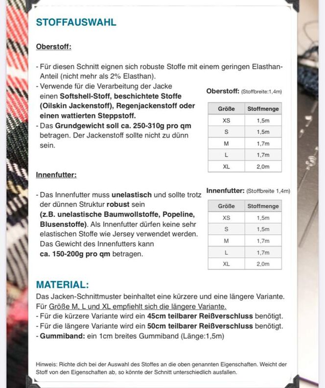 Jacke #Daria Nähanleitung und Schnittmuster (XS-XL) image number 8