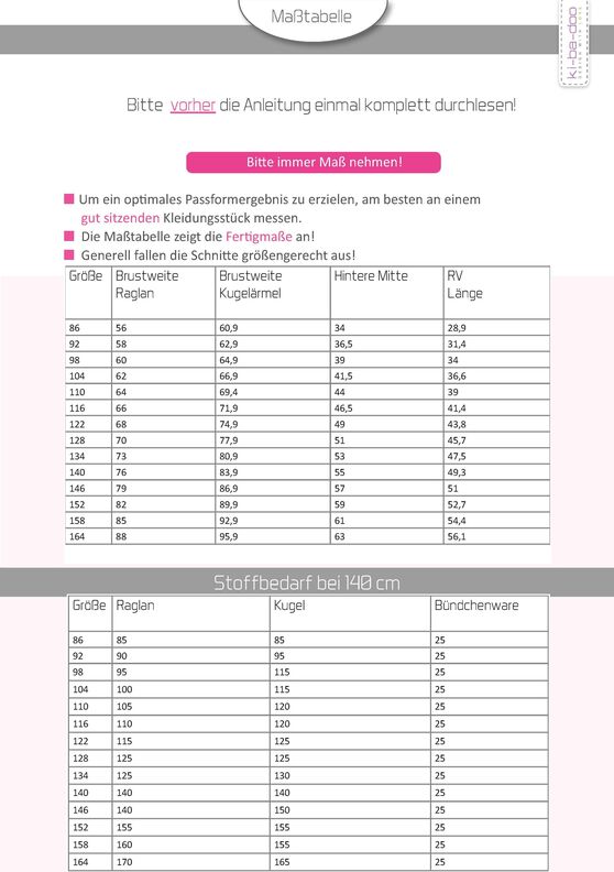 Mix&Match Sweatjacken Kids Gr. 86-164- PDF Datei DIN A4 image number 2