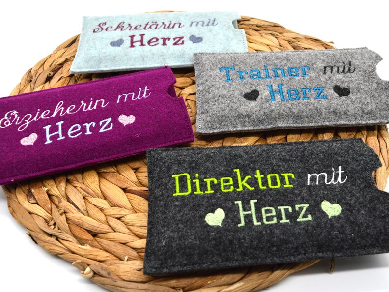 Stickdatei Schokohüllen Erzieherin Sekretärin Direktor image number 2