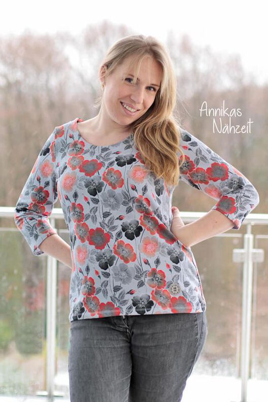 *Ladies Basicshirt* Cropped Shirt Longshirt Bubikragen image number 2