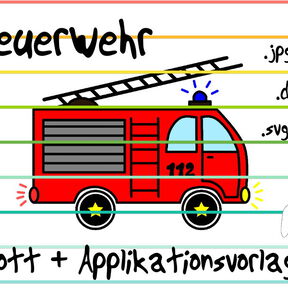 Plotterdatei + Applikationsvorlage Feuerwehr