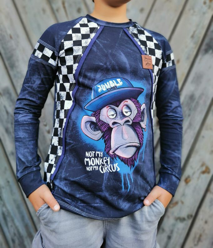 Con Estilo Raglan Hoodie-Longsleeve-Shirt Gr. 80-158 image number 6