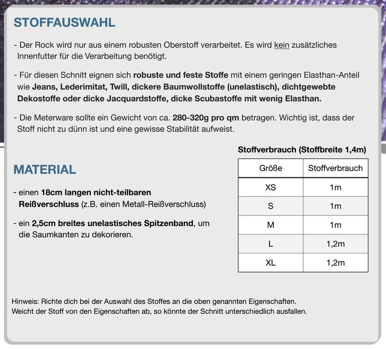 Rock #Thea Nähanleitung und Schnittmuster (XS-XL) image number 8