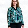 Kikyo schicker Pullover mit Wickelkragen BU 80-116, A4+A0 thumbnail number 3