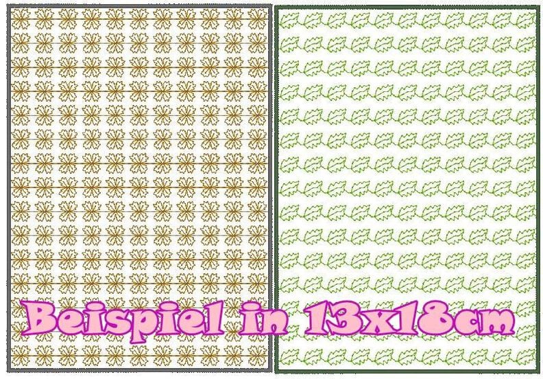 voll flächige Stickdatei zum Stoff besticken 13x18cm image number 3